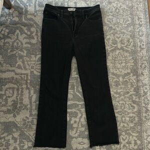Madewell Cali Demi boot Jean with raw hem size 29